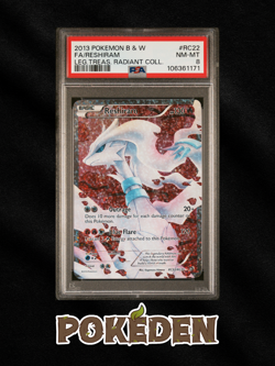 Pokemon Reshiram RC22/RC25 Legendary Treasures Radiant Collection Full Art Holo - Image 1