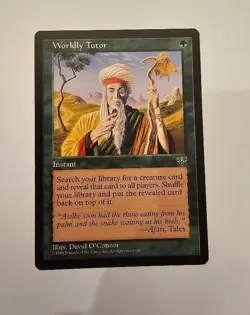 MTG - Worldly Tutor -Tempest NM LT#139 - Image 1