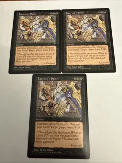 3x MTG Kaervek's Spite Visions Set Magic The Gathering - Image 1