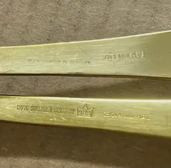 35lbs Vintage Heavy Gold-Plated Flatware German 23k Hard Gold Scrap Recovery - Image 4