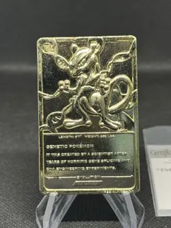 Pokemon 23k Mewtwo Gold-Plated Card 1999 Authentic Vintage Burger King Promo - Image 4