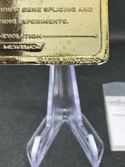Pokemon 23k Mewtwo Gold-Plated Card 1999 Authentic Vintage Burger King Promo - Image 5