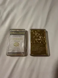 Vintage 1999 Pikachu & Mewtwo 23k Gold Plated Pokemon Card Limited Edition Promo - Image 5