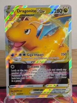 DRAGONITE VSTAR 050/078 HOLO RARE VSTAR POKEMON GO POKEMON NM - Image 1