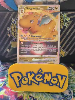 Pokemon TCG Dragonite VSTAR Holo Ultra Rare Card 050/078 Pokemon Go - Image 1