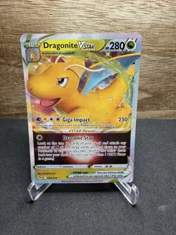 POKEMON TCG Sword & Shield - Pokemon GO NM RARE Holo #050/078 DRAGONITE VSTAR - Image 1