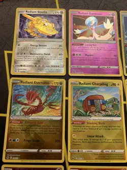 9 Radiant Pokemon Card Lot Alakazam, Jirachi, Eternatus, Gardevoir, Steelix MINT - Image 2