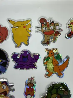 48x Pokemon Sticker Rare Vintage Vending Machine Holo Art Nostalgia Collection - Image 5