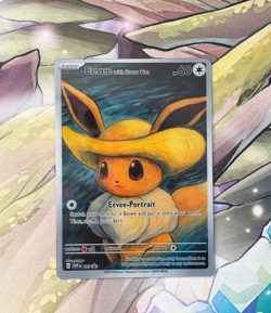 Eevee with Straw Hat - Pokemon x Van Gogh - Black Star Promo | Art Card - Image 1