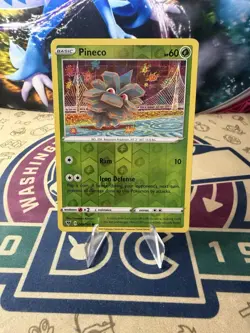 NM/EXC - Pokemon Pineco 008/185 Vivid Voltage Reverse Holo Common - Image 1