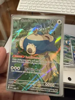 ERROR 2023 Pokemon Snorlax 051 SVPEN 151 Black Star Promo Holo CGC 8.5 TWISTED - Image 3