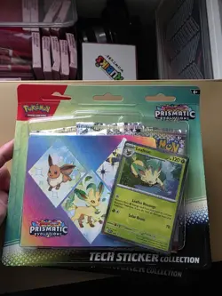 Pokemon TCG Prismatic Evolutions Tech Sticker Collection NEW Sealed Leafeon - Image 1