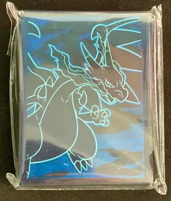 Pokemon Phantasmal Flames ETB Mega Charizard Sleeves [65 count] NEW! - Image 1