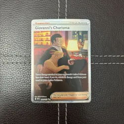 Pokemon TCG - Giovanni's Charisma - 204/165 - Scarlet & Violet: 151 - NM SIR - Image 1