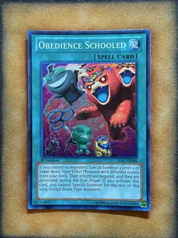 Yugioh Obedience Schooled LVAL-EN088 Super Rare 1st Ed NM - Image 1