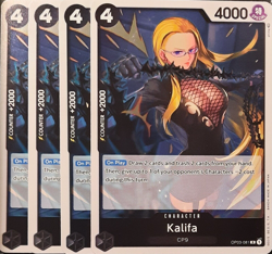 One Piece TCG - 4er Playset - OP03-081 Kalifa R/EN/NM - Image 1