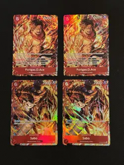 Lot Of 4 One Piece Illustration Box Vol 5 Promos - Image 1