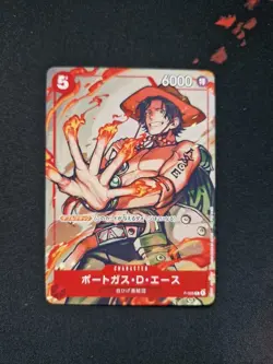 One Piece TCG Portgas D. Ace P-028 Full Art Japanese - Image 1
