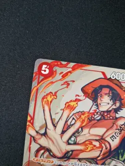 One Piece TCG Portgas D. Ace P-028 Full Art Japanese - Image 2