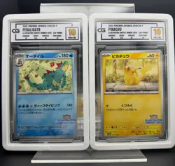 CG Pristine 10 2024 Illustration Contest Winner Pikachu & Feraligtr (sequential) - Image 1