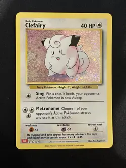 POKEMON TCG CLEFAIRY 013/034 CLC POKEMON CARD GAME CLASSIC HOLO ENGLISH - Image 1