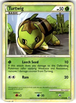 Turtwig 67/95 Pokemon HG & SS Unleashed Common Non Holo HP - Image 1