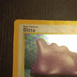 Ditto 3/62 - Fossil - Holo Rare - VINTAGE WOTC POKEMON CARD - LP/MP - Image 2