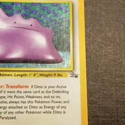 Ditto 3/62 - Fossil - Holo Rare - VINTAGE WOTC POKEMON CARD - LP/MP - Image 4