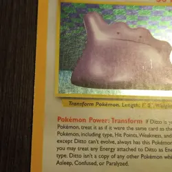 Ditto 3/62 - Fossil - Holo Rare - VINTAGE WOTC POKEMON CARD - LP/MP - Image 5