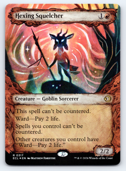 Hexing Squelcher FOIL Showcase - Lorwyn Eclipsed MTG - Image 1