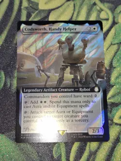 MTG - Codsworth, Handy Helper - Surge Foil - Extended Art - Fallout - Magic - Image 2