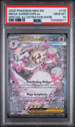 Mega Gardevoir EX 178/132 Special Illustration Rare Pokemon 2025 PSA 10 Cert#817 - Image 1