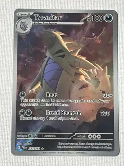Tyranitar 222/193 Secret Rare - Paldea Evolved (PAL) Pokemon Card - Image 1
