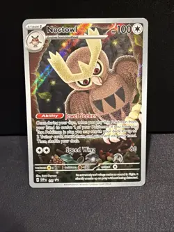 Noctowl SVP #141 Stellar Crown Black Star Promo Pokemon TCG Card CLEAN - Image 1