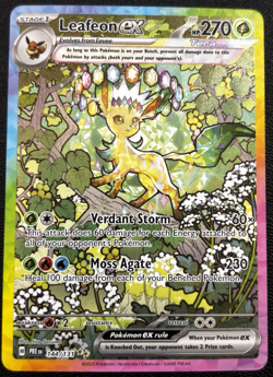 Leafeon eX 144/131 Sv: Prismatic Evolutions Holo SIR NM+ Pokemon TCG Card - Image 1