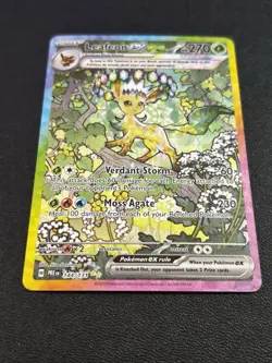 Leafeon eX 144/131 Sv: Prismatic Evolutions Holo SIR NM+ Pokemon TCG Card - Image 2
