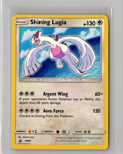 Shining Lugia SM82 - Pokemon TCG Sun & Moon Promo Ultra Rare Card LP - Image 1