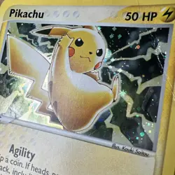 Pokemon Pikachu TCG Black Star Promo Holo Card #012 2003 Creased MP/HP Vintage - Image 3
