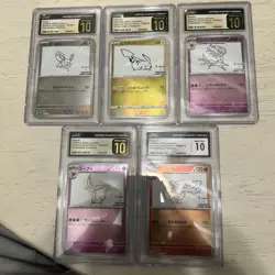 Pokemon Yu Nagaba PARTIAL SET Promo Cards Eevee Pikachu Sylveon Espeon Flareon - Image 1
