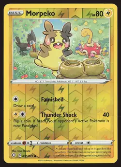 Shining Fates Morpeko (035) #035/072 Reverse Holo Pokemon Card - Image 1