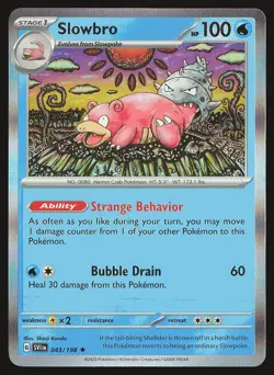 SV01: Scarlet & Violet Base Set Slowbro #043/198 Holo Rare Pokemon Card - Image 1