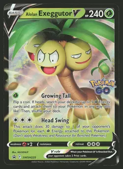 SWSH: Sword & Shield Promo Cards Alolan Exeggutor V #SWSH225 Promo Pokemon Card - Image 1