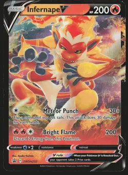 SWSH: Sword & Shield Promo Cards Infernape V #SWSH252 Promo Pokemon Card - Image 1