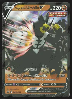 SWSH: Sword & Shield Promo Cards Single Strike Urshifu V #SWSH106 Pokemon Card - Image 1
