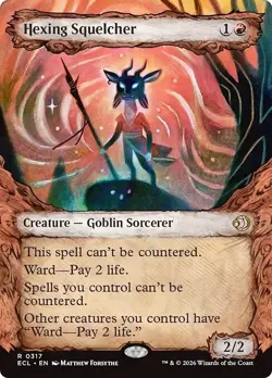 Showcase HEXING SQUELCHER x1 mtg NM-M Lorwyn Eclipsed 1 Rare - Image 1