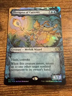 MTG Lorwyn Eclipsed Rare SHOWCASE FOIL Disrupter of Currents - Image 1