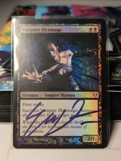 MTG Vampire Hexmage - Foil Zendikar - SIGNED BY ARTIST - Image 1