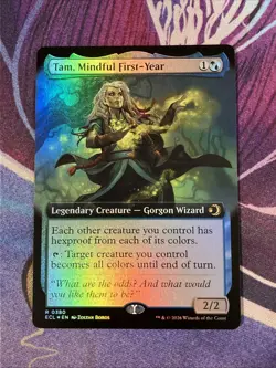Tam, Mindful First-Year (Extended Art Foil) MTG: Lorwyn Eclipsed - Image 1