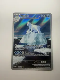 Pokemon TCG Beartic Illustration Rare Black Bolt Near Mint Condition 110/086 - Image 1