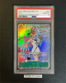 PSA 10 Uta EB03-061 Manga Alt Art Comic Parallel ONE PIECE Card Heroines edition - Image 1